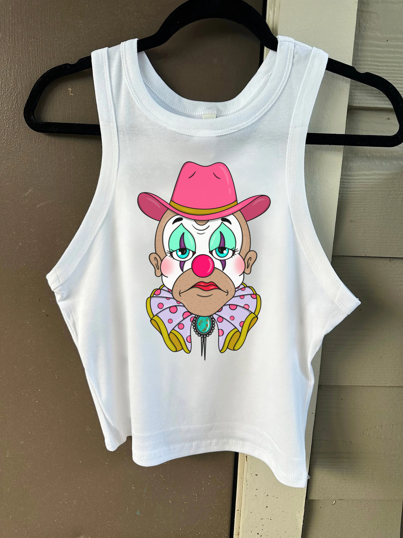 Rodeo Clown Cropped Tank
