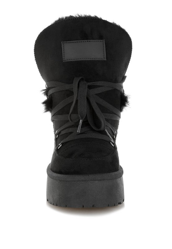 Noaya Chunky Faux Fur Snow Boots
