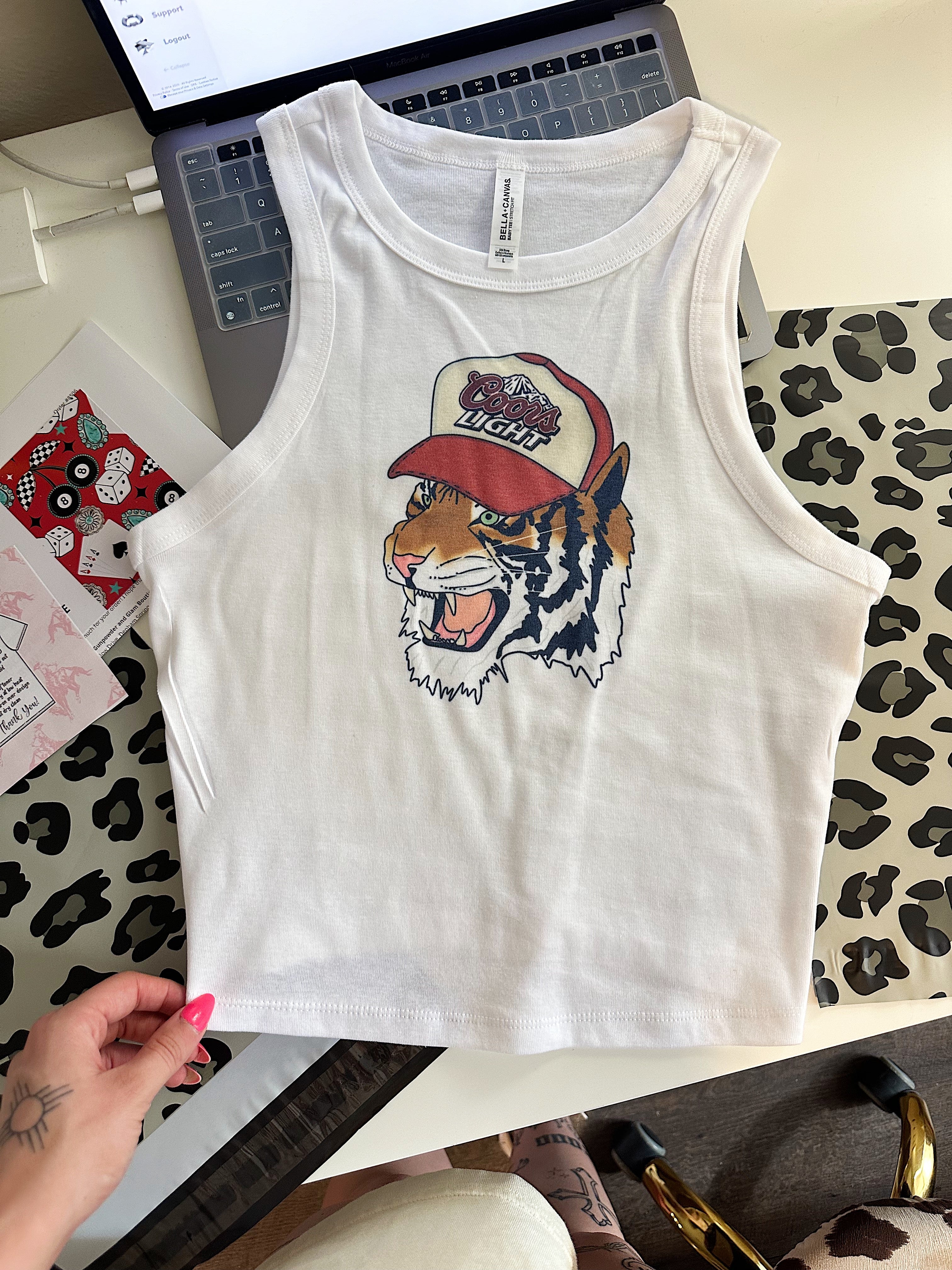 Punchy Tiger Cropped Tank
