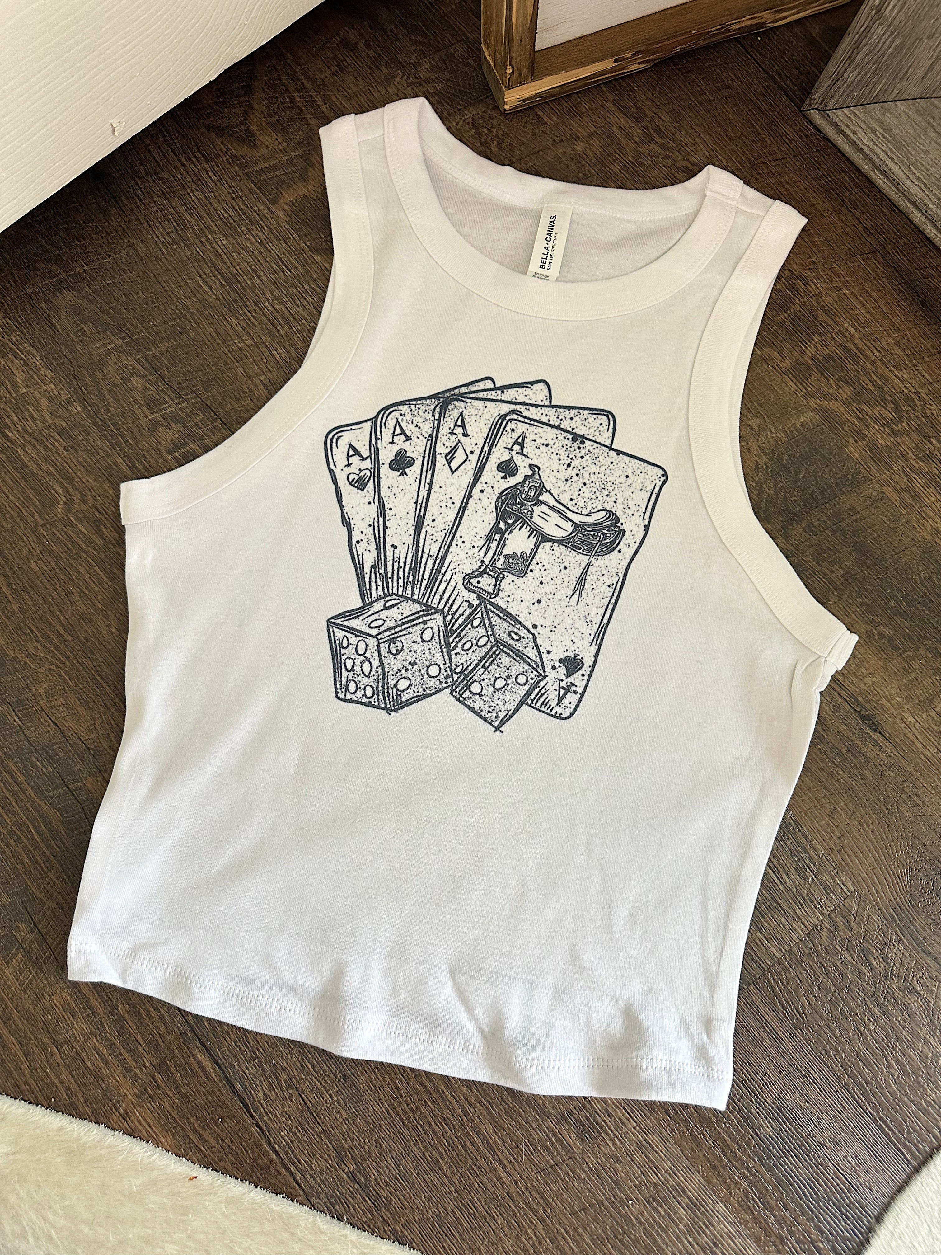 Deck of Cards Cropped Tank