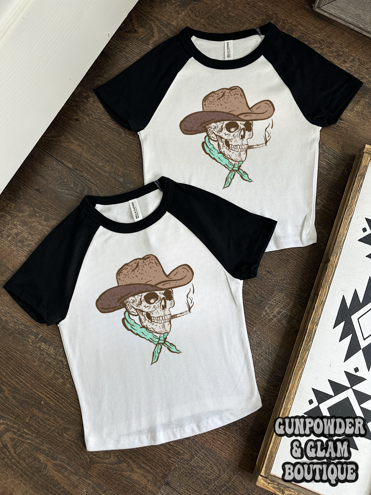 Cowboy Skelly Baby Tee