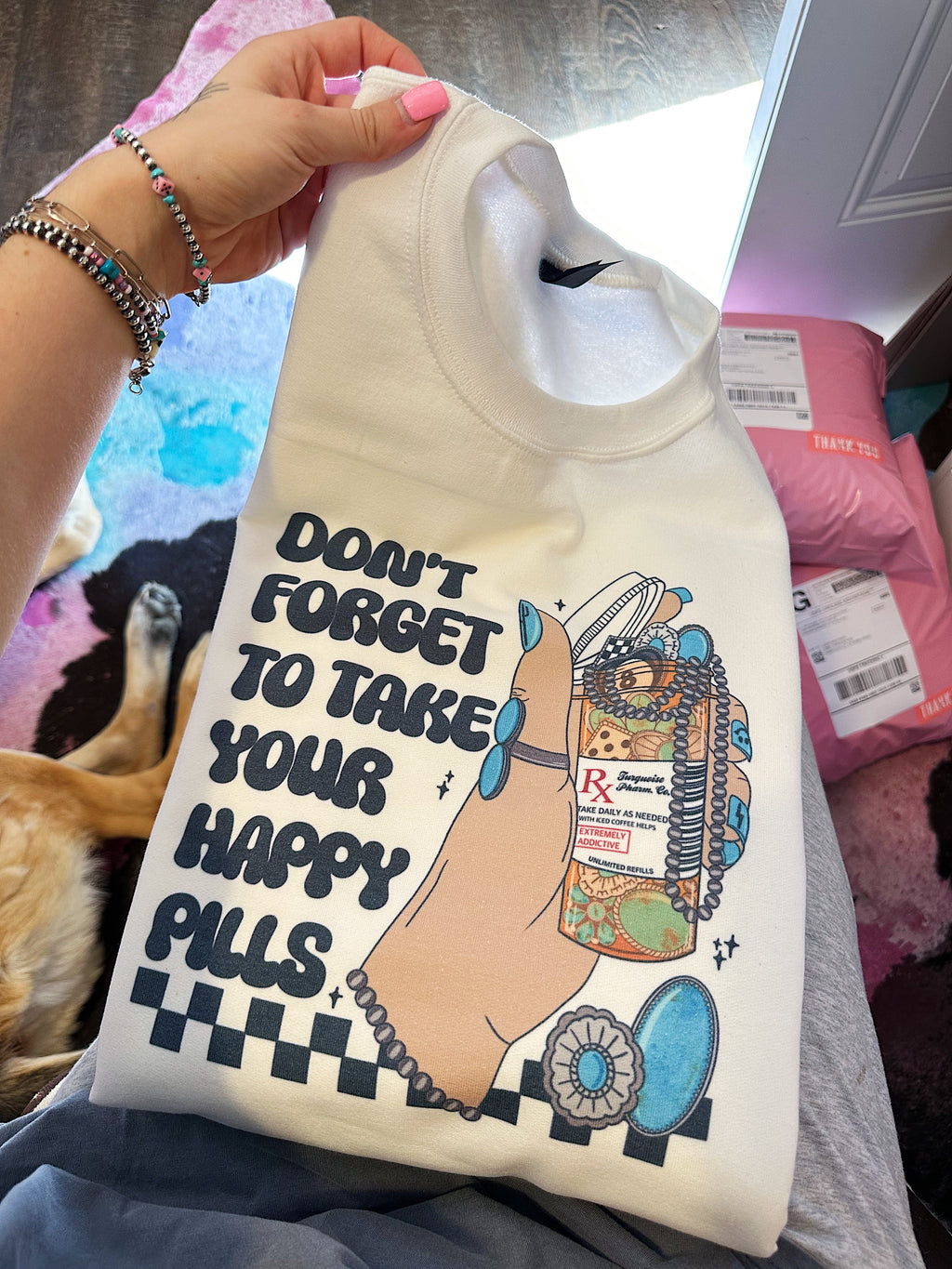 Happy Pills TEE or CREWNECK