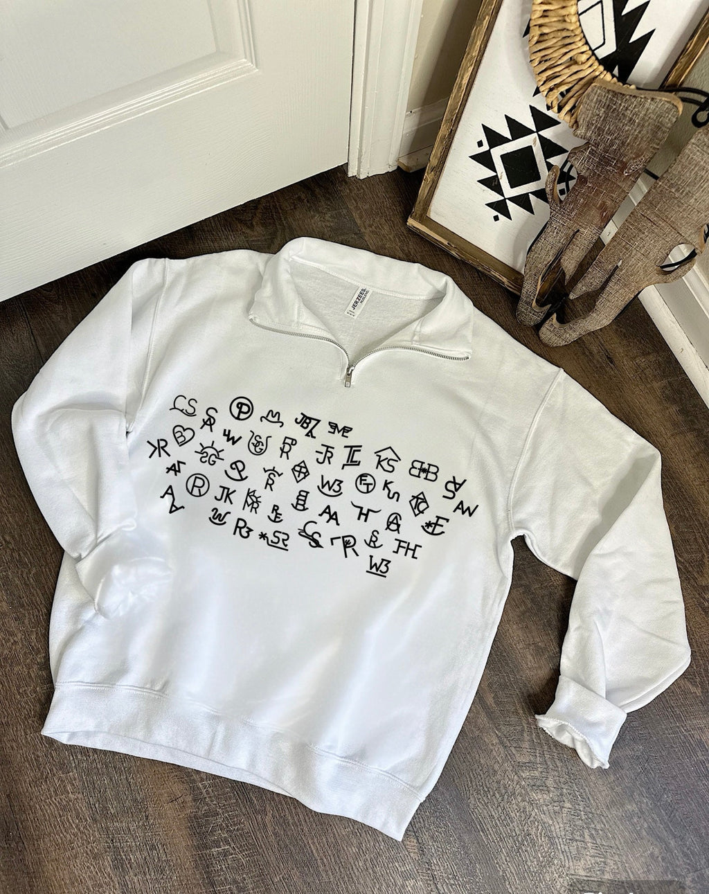 Cattle Brands Quarter Zip