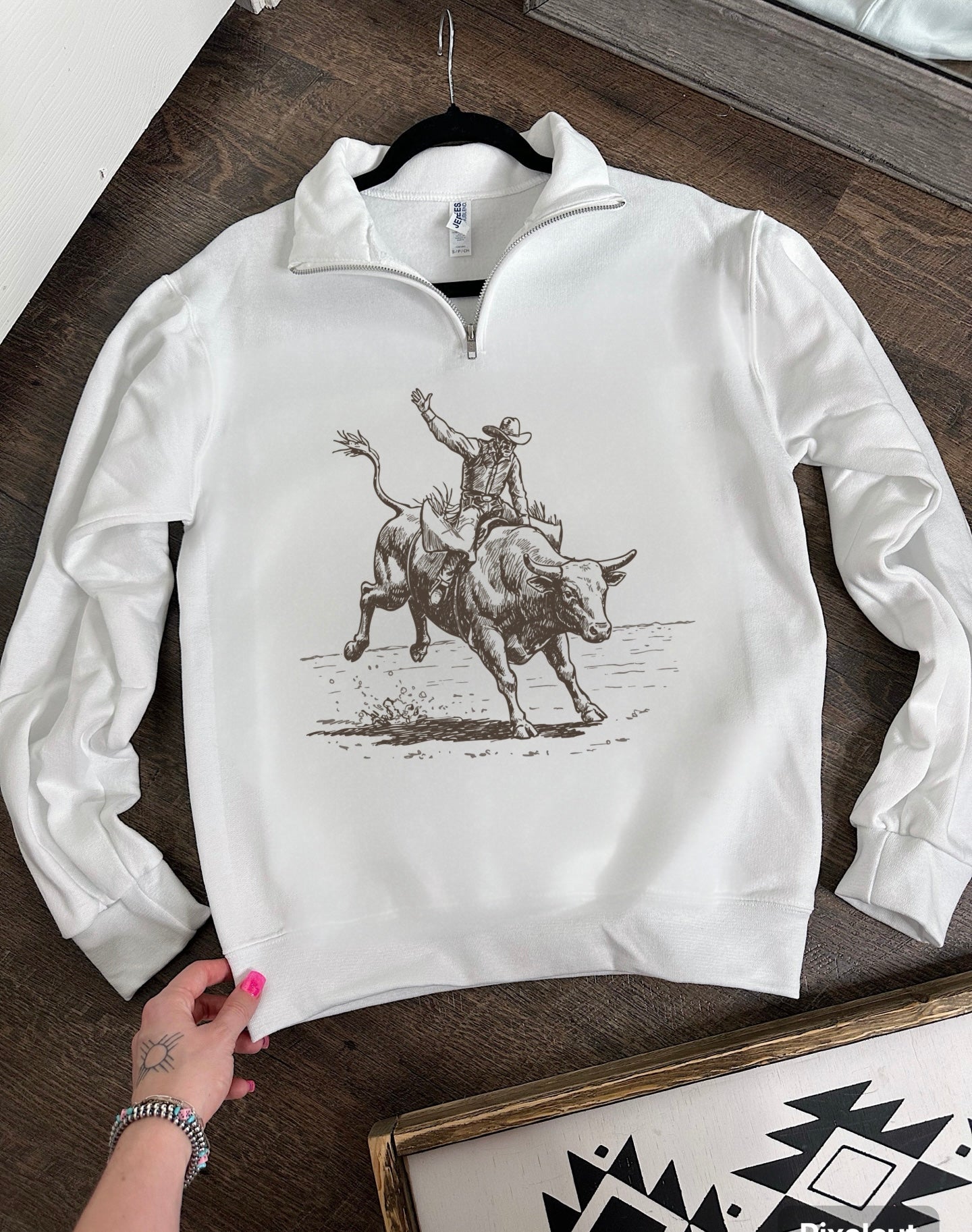 Vintage Bull Rider Quarter Zip