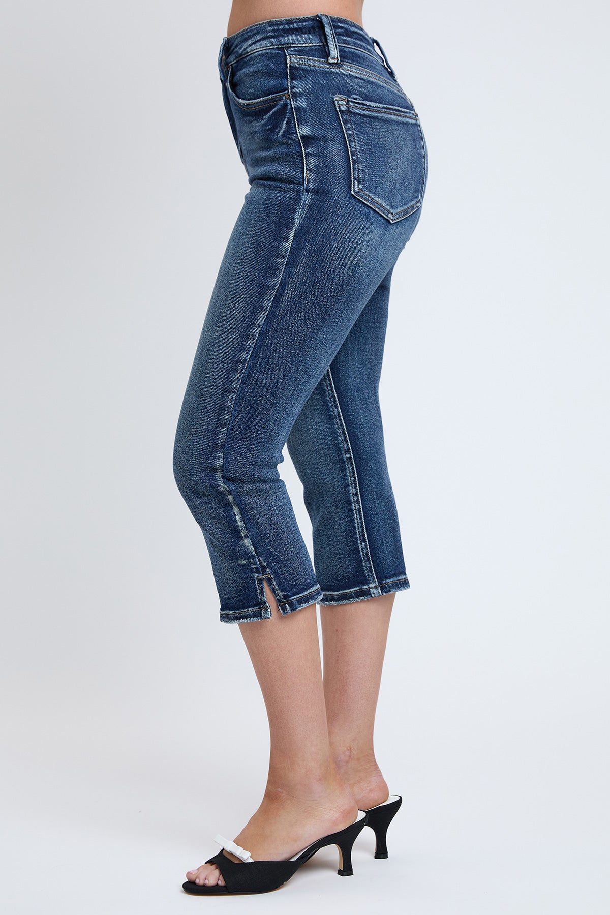 Women's Luxe High Rise Capri with Side Slit