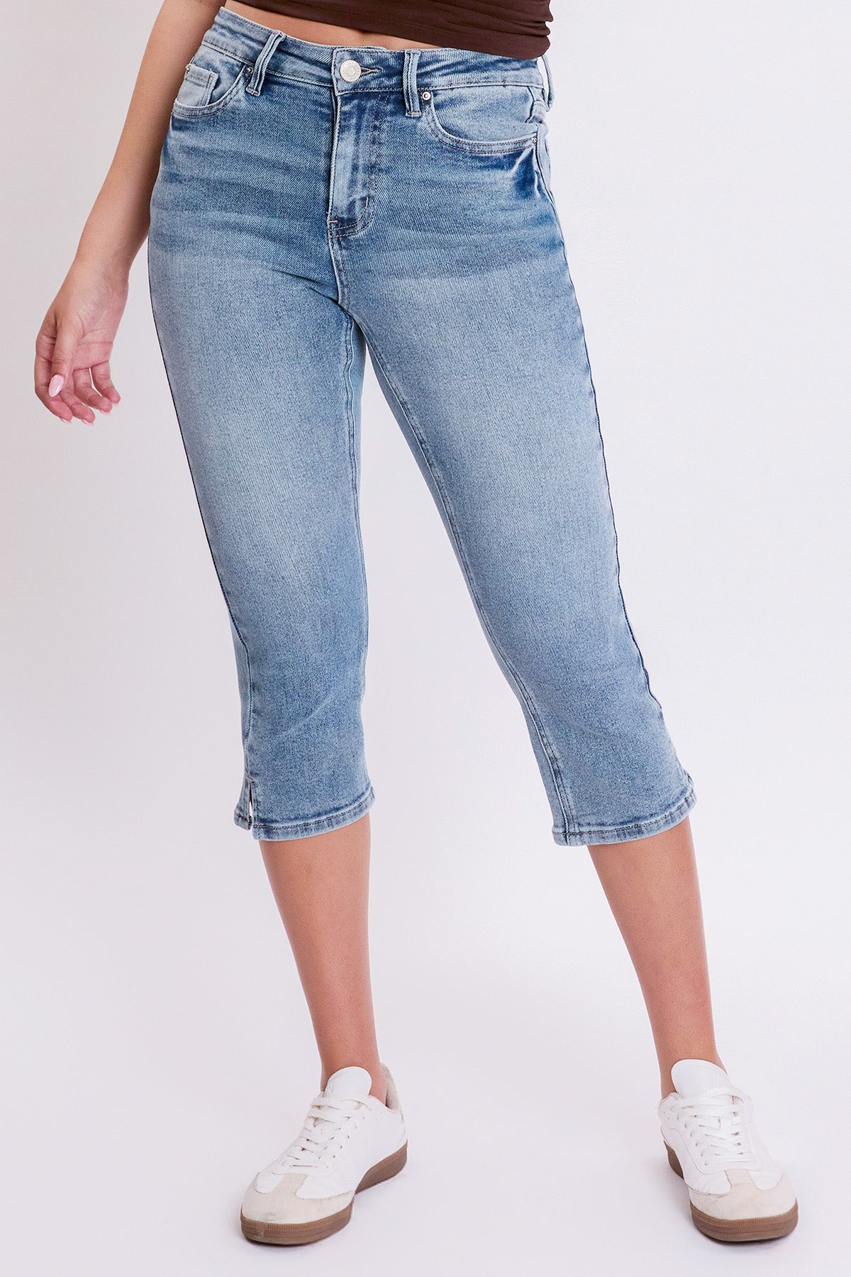 Women's Luxe High Rise Capri with Side Slit