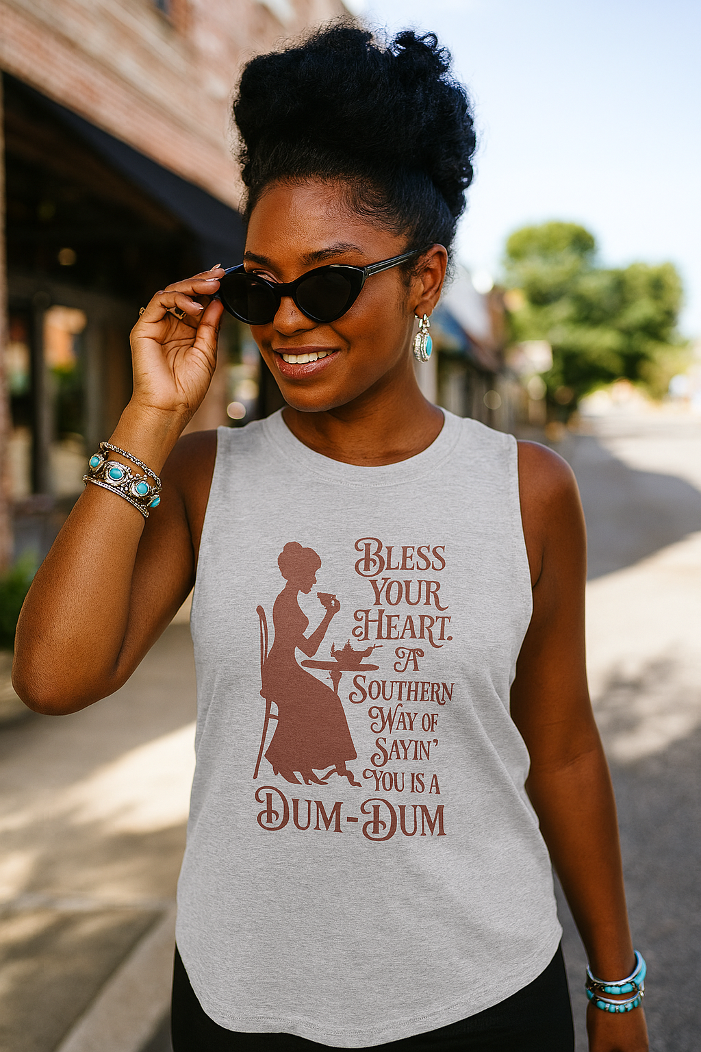 Bless Your Heart Dum-Dum Graphic Tank