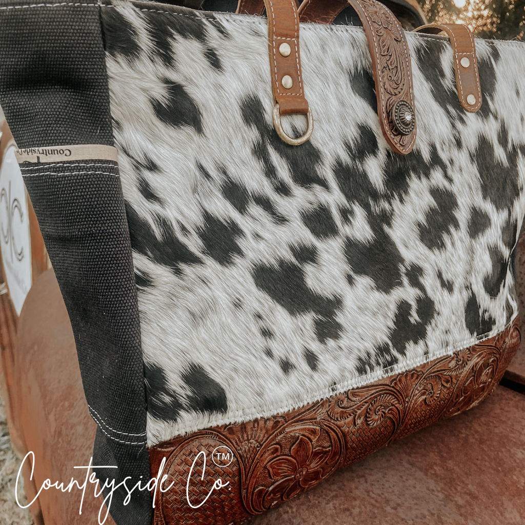 Darby Cowhide Carry All Overnight Bag