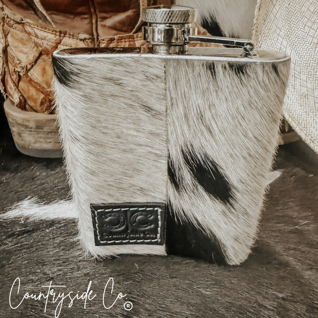 Cowhide Flask