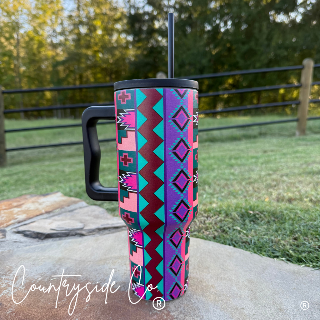 Aztec 40oz Insulated Tumbler Cup