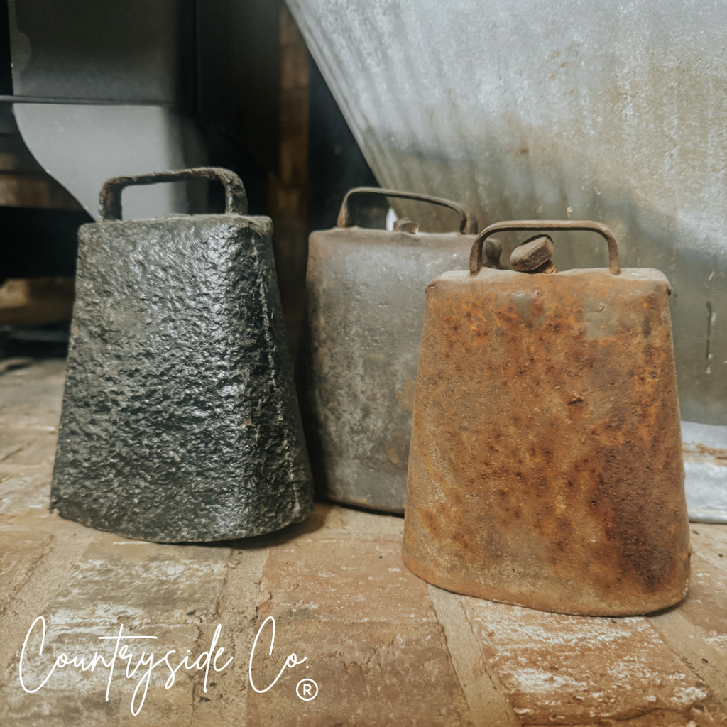 Rustic Antique Cow Bell Decor