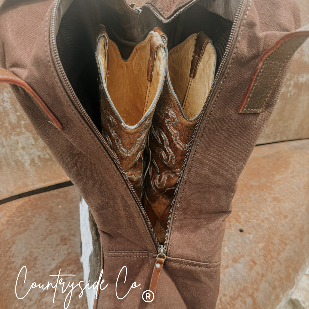Cowhide Boot Bag