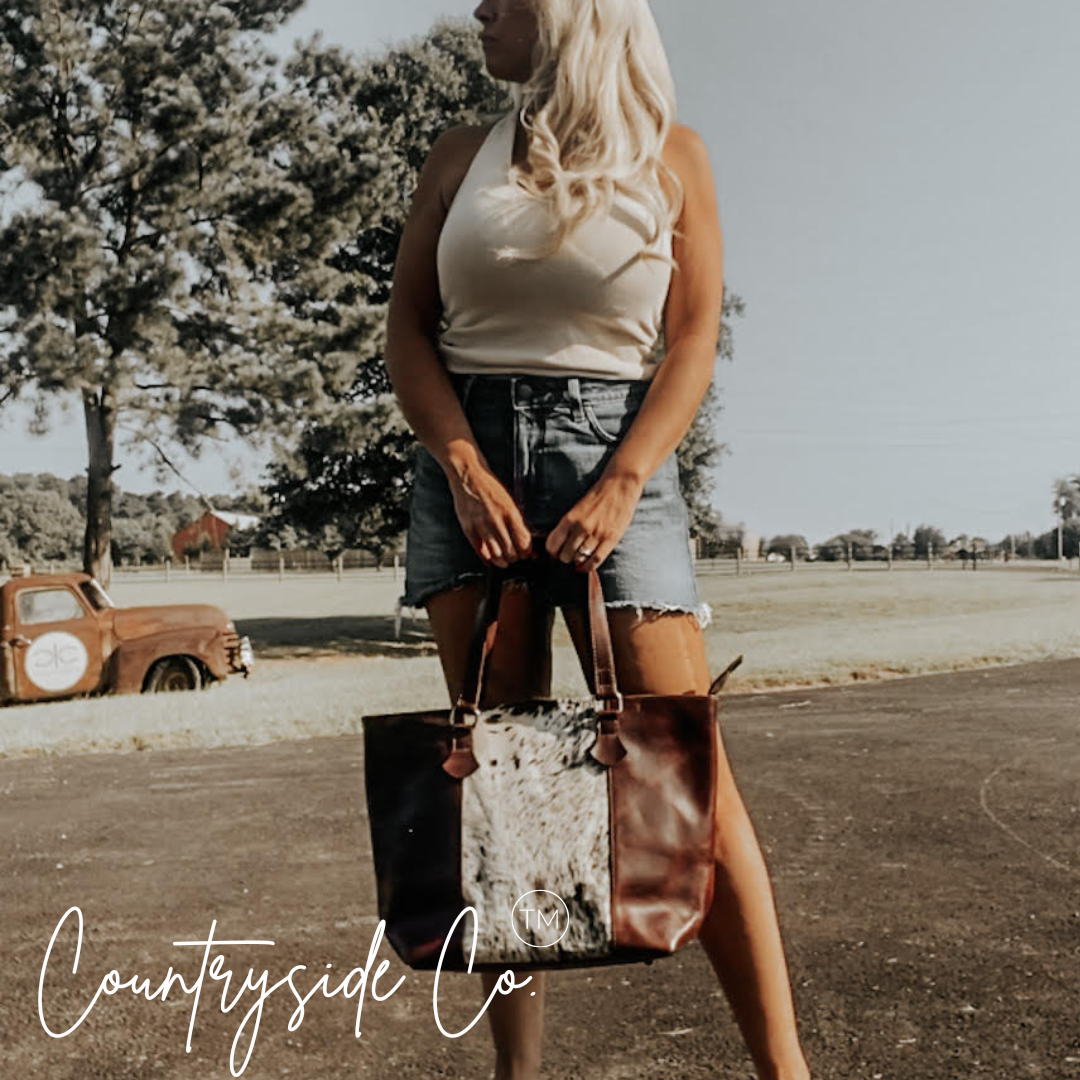 Jane Cowhide Concealed Carry Purse