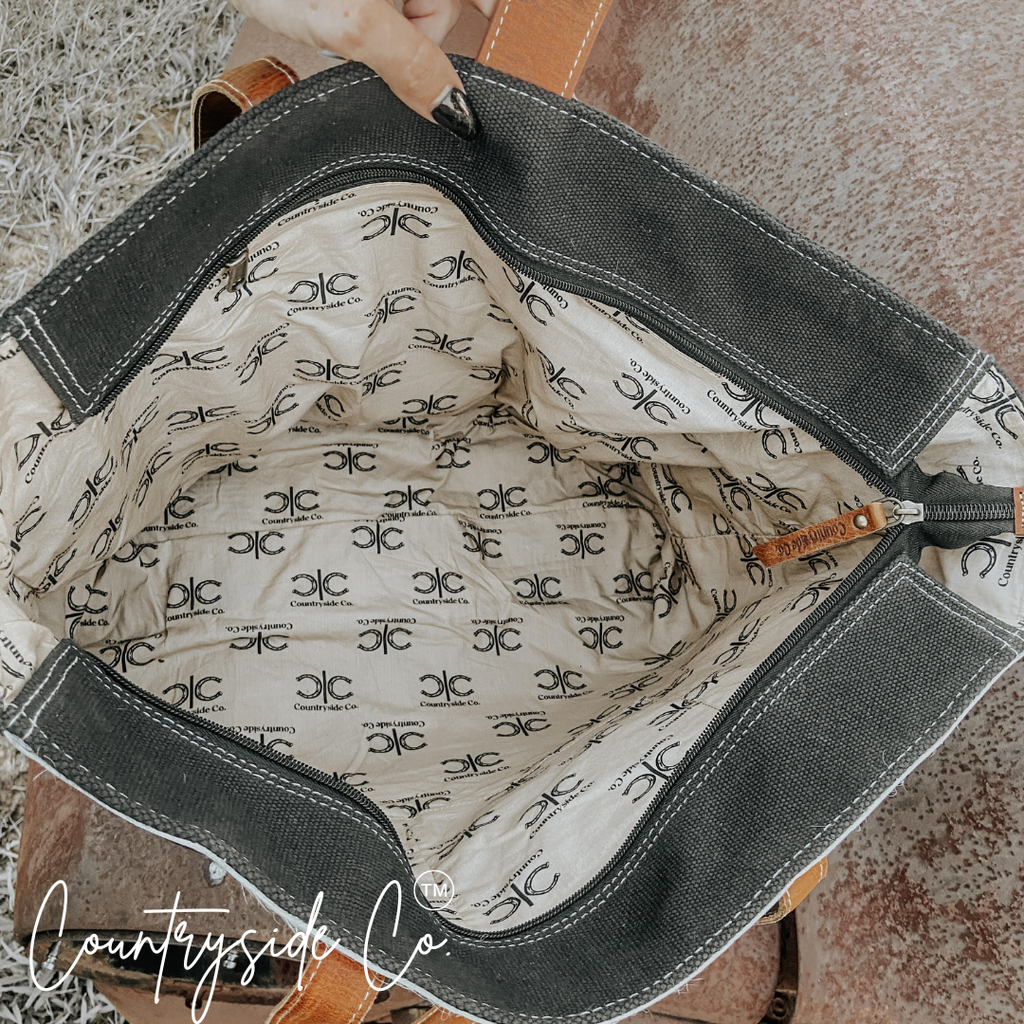 Darby Cowhide Carry All Overnight Bag