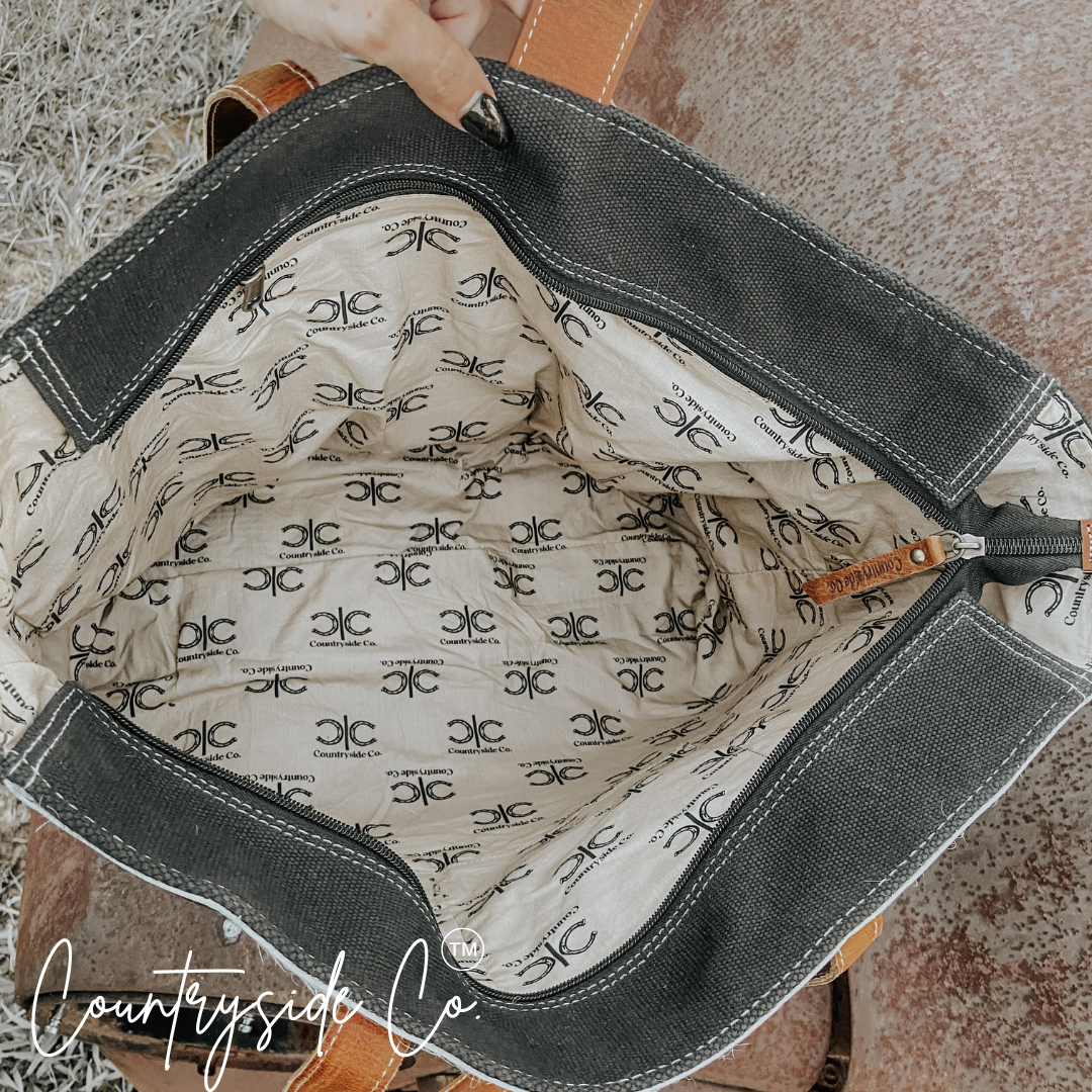 Darby Cowhide Carry All Overnight Bag