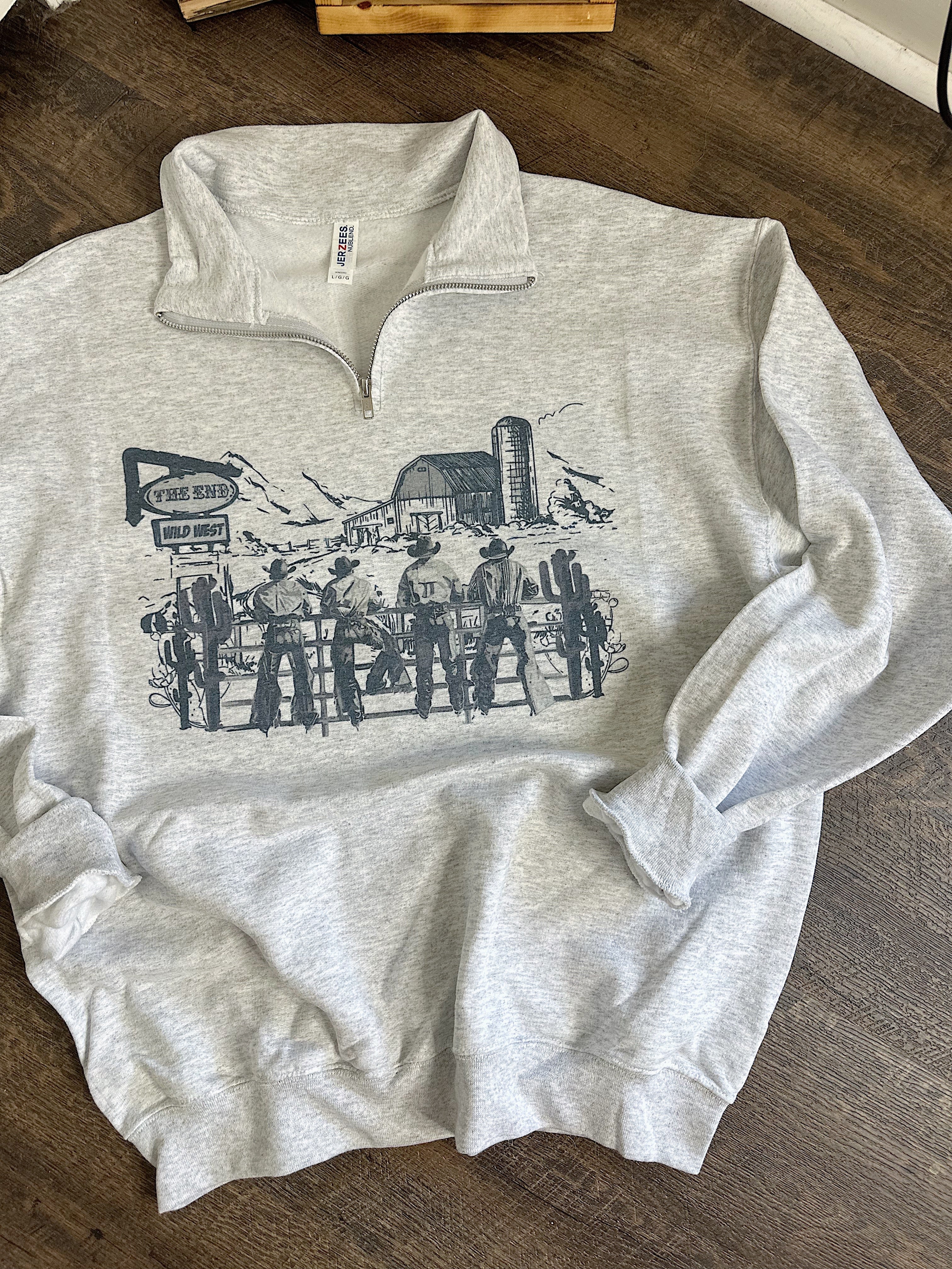 Cowboy Scene Quarter Zip