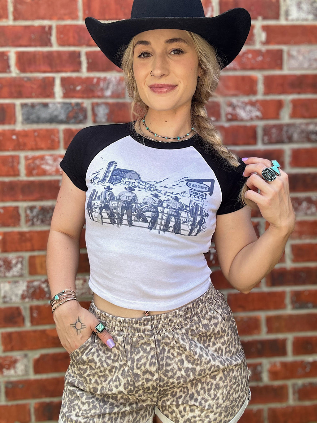 Cowboy Scene Baby Tee