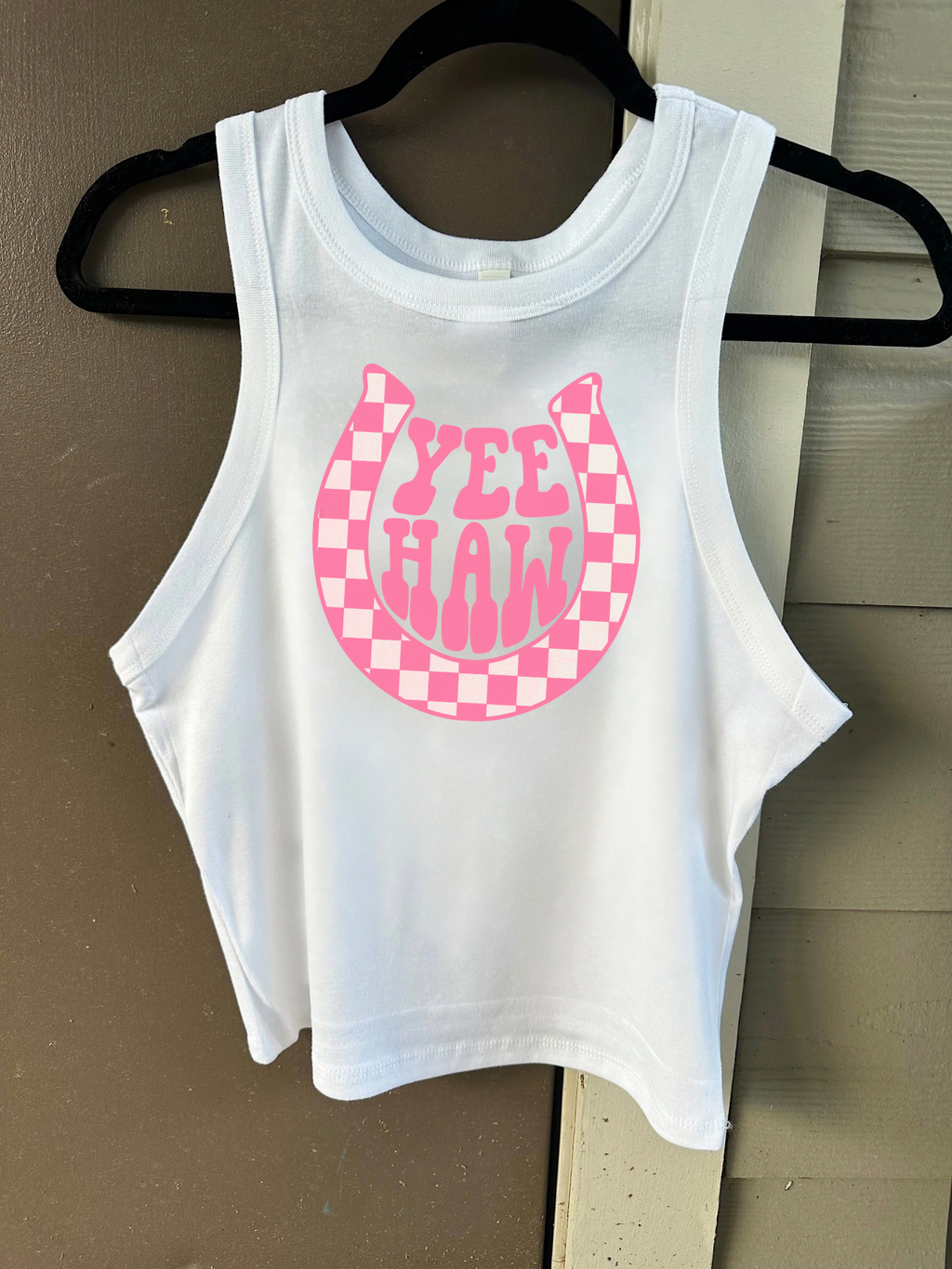 Yeehaw Horseshoe Cropped Tank