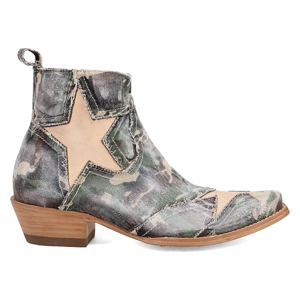 Dan Post Stardust - Women's Denim Cowgirl Booties