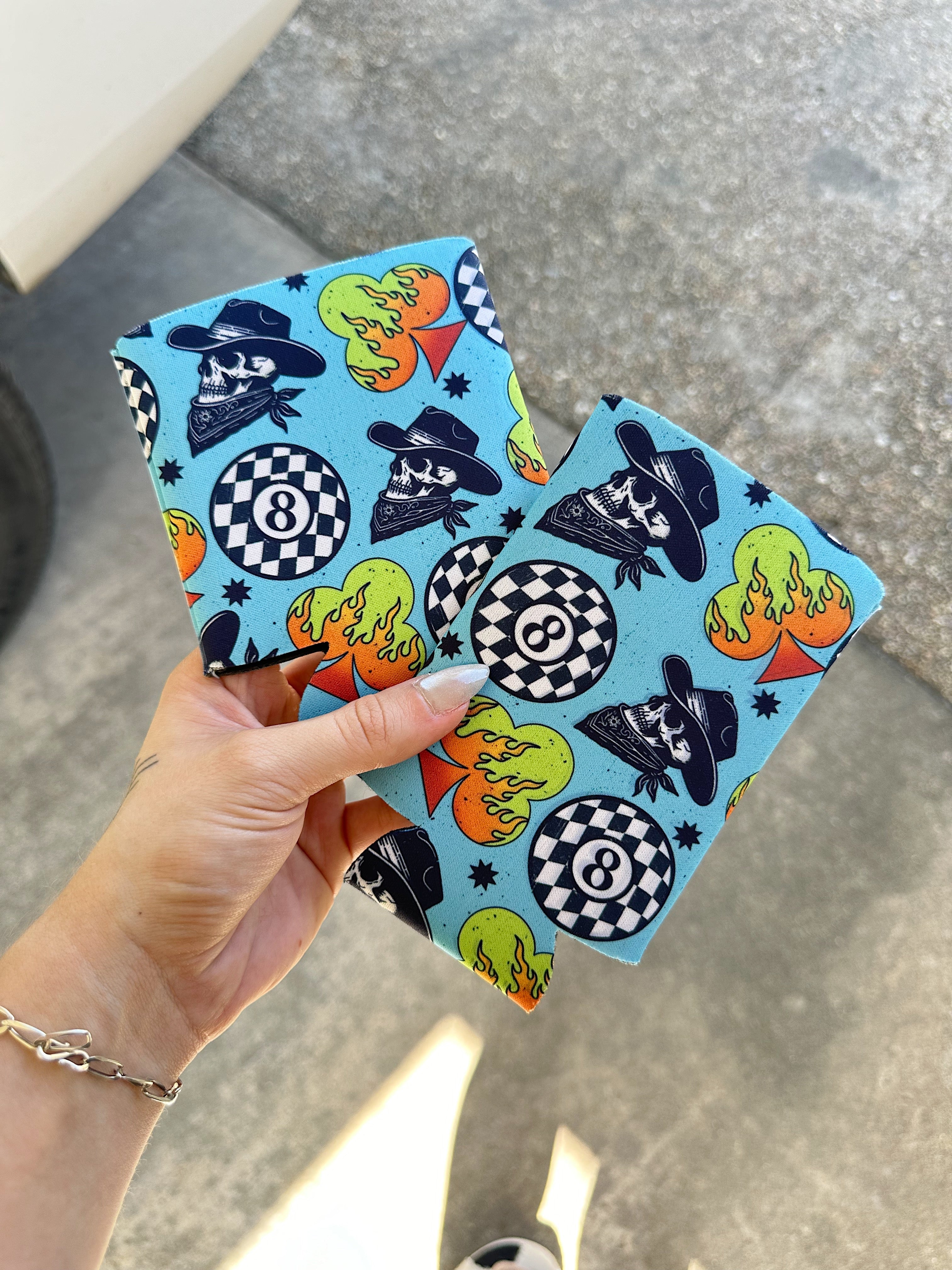 Cowboy Skelly Koozie