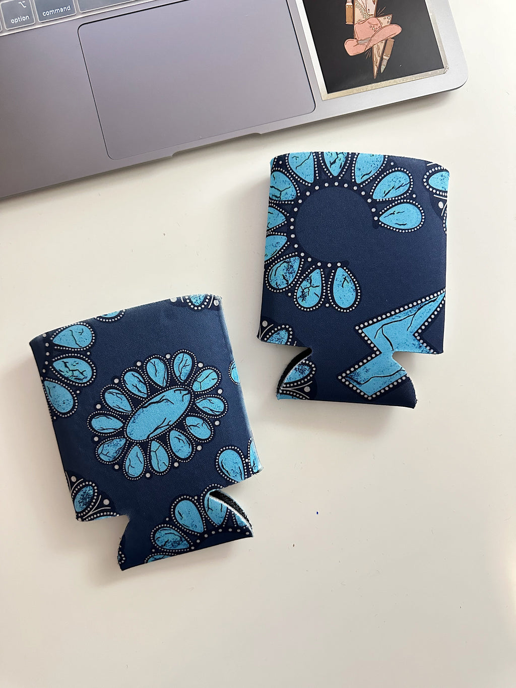 Turquoise Squash Koozie (2 sizes)