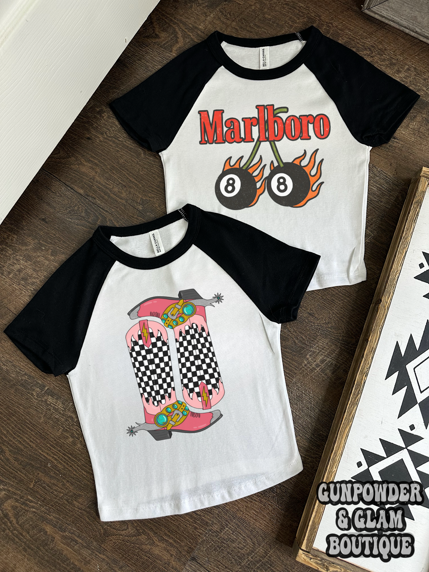 Retro Boots Baby Tee