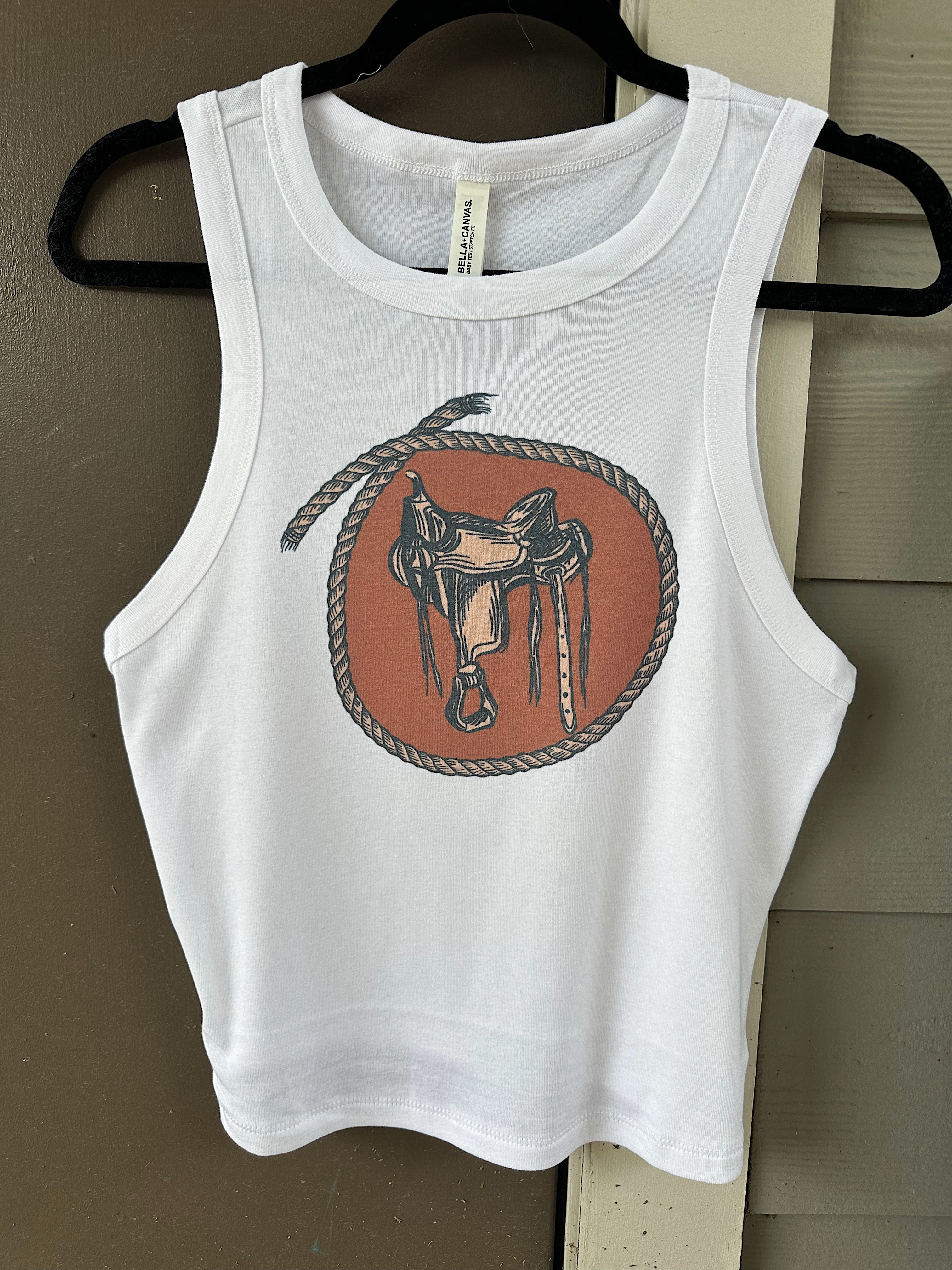 Saddle Up Cropped Tank
