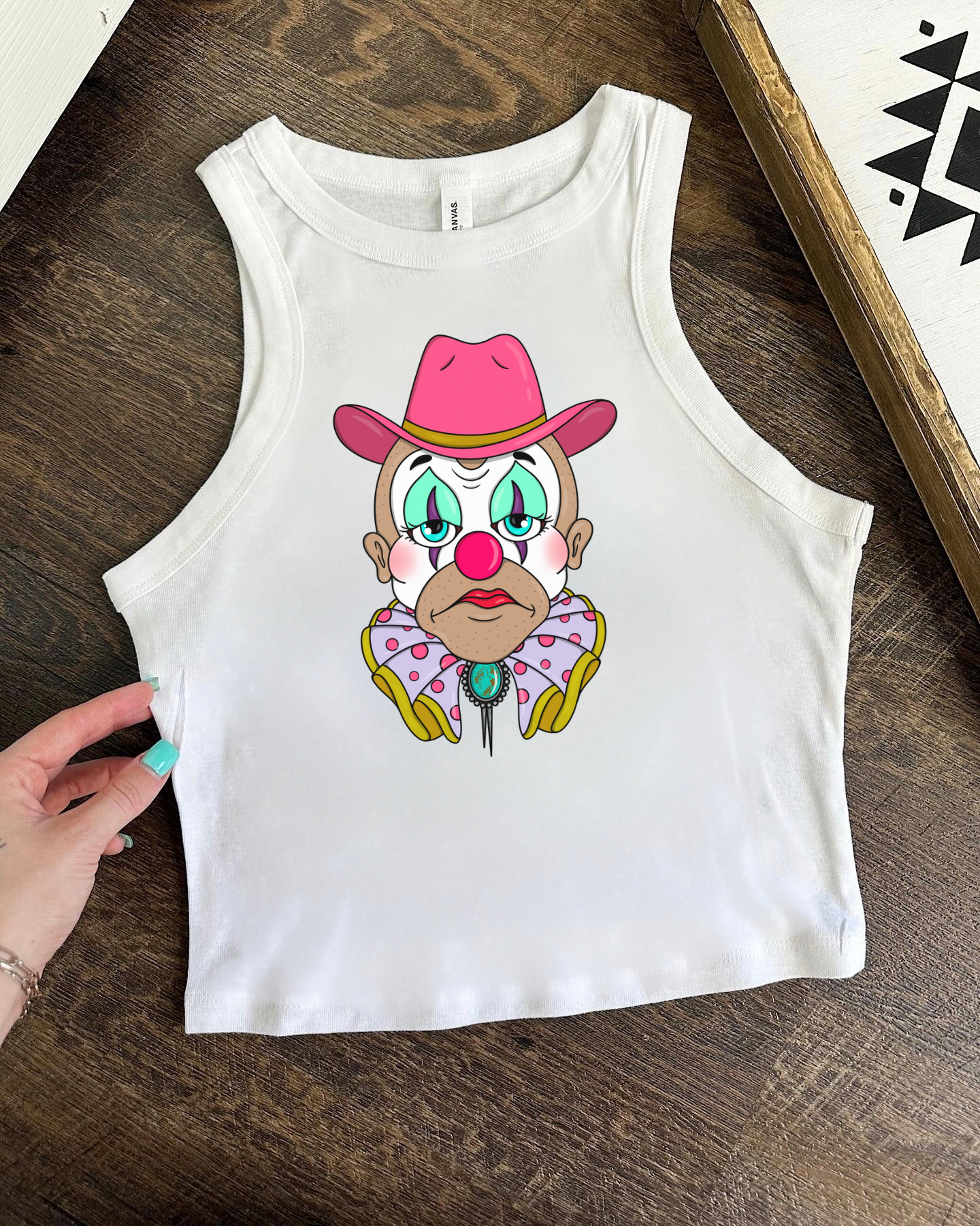 Rodeo Clown Cropped Tank