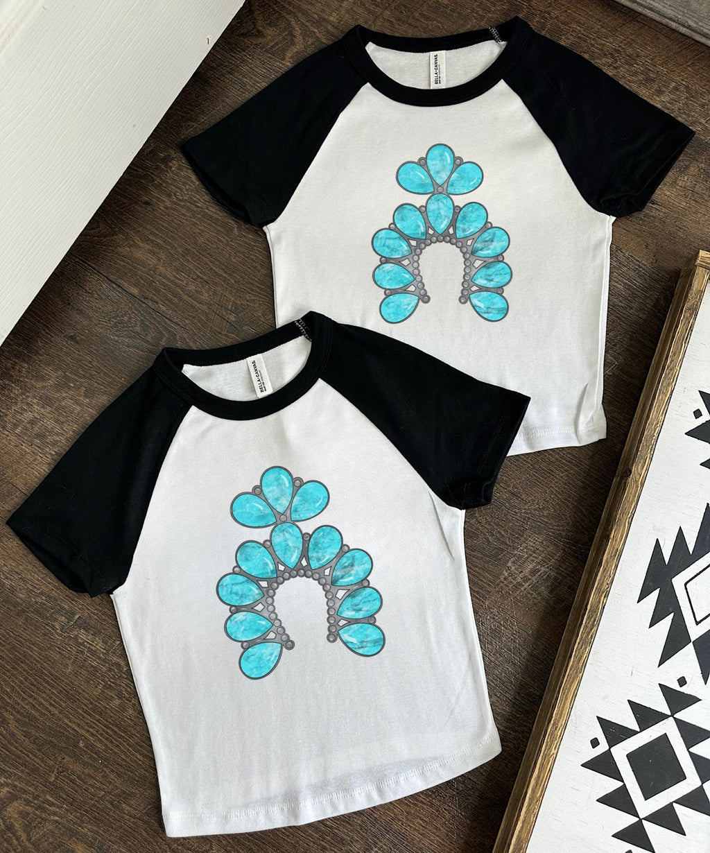 Turquoise Squash Baby Tee