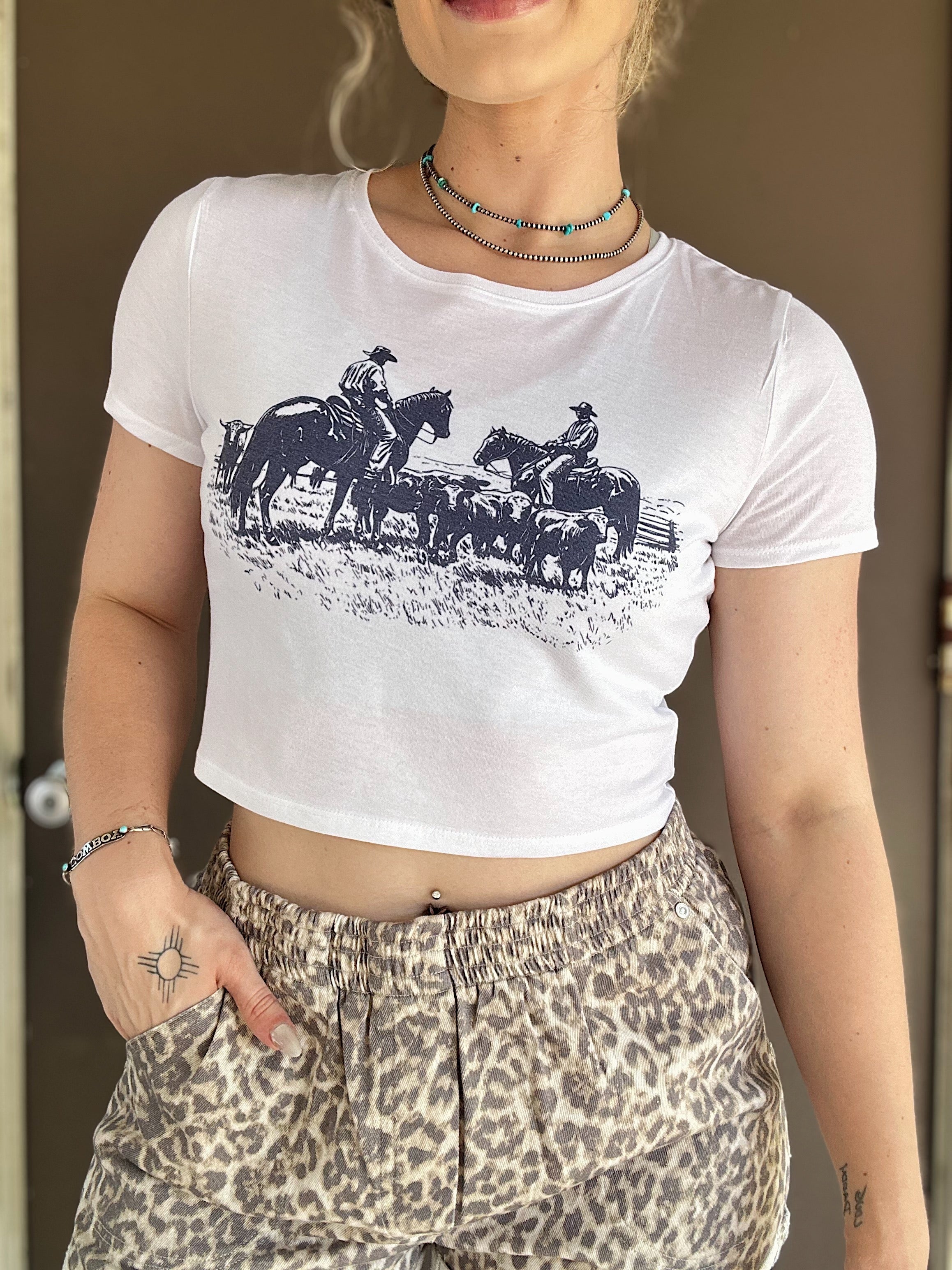 Herding Cattle Baby Tee