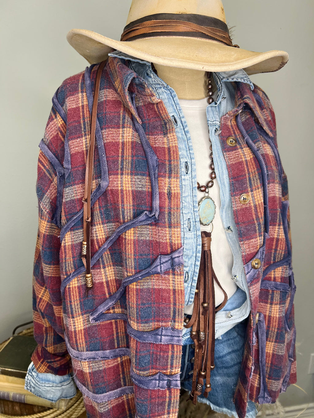 Flannel Cropped Star