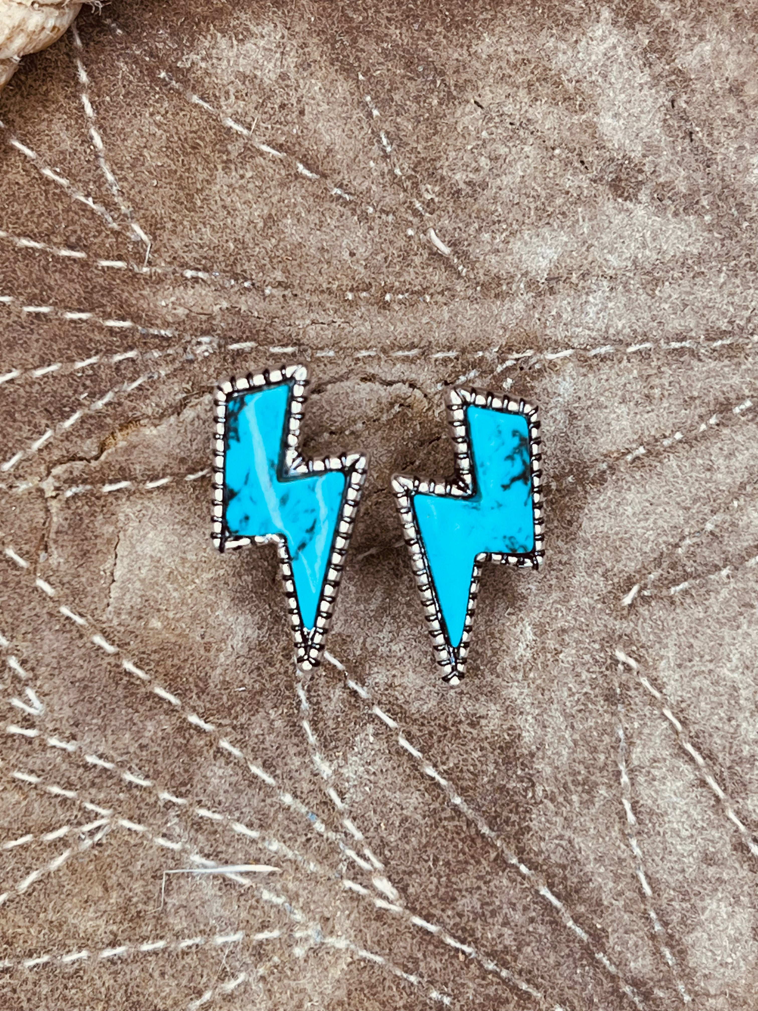 Lightning bolt earrings