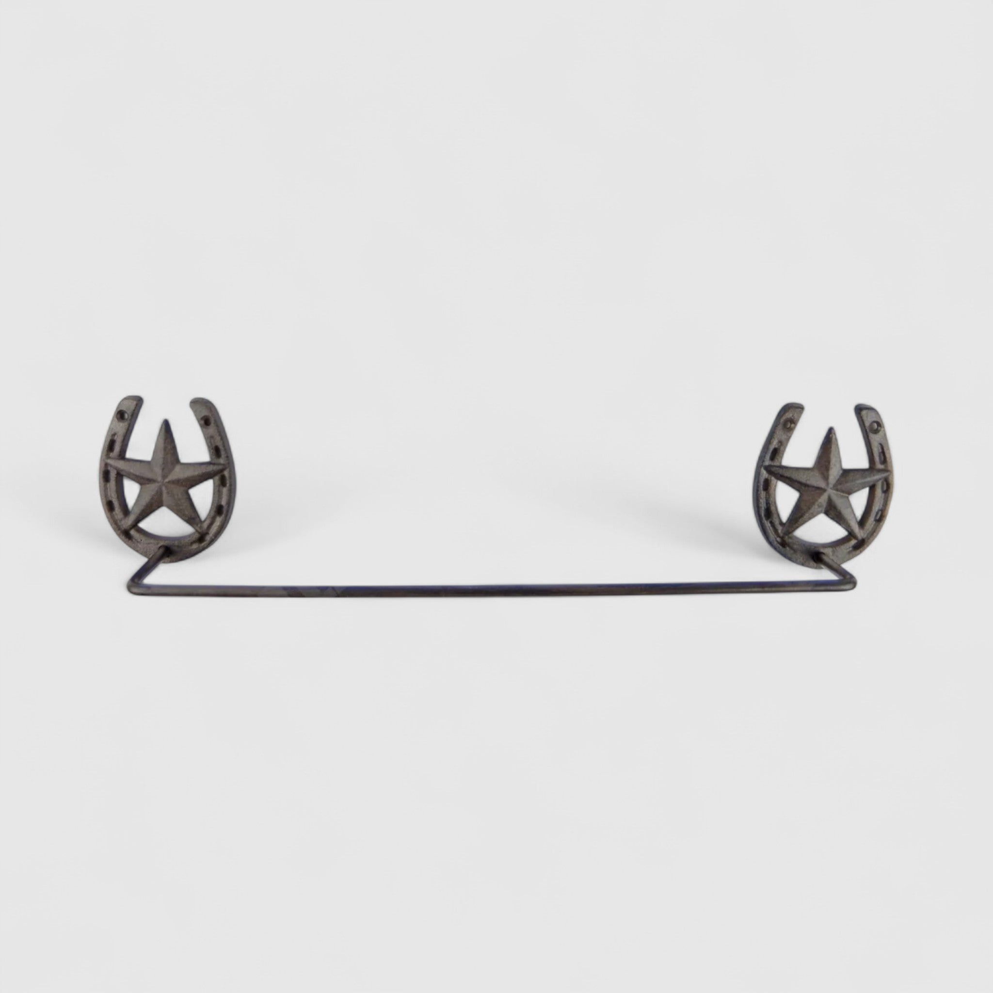 Country Cast Iron Horseshoe Towel Rack - Western Farmhouse Decor