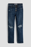 Girls Selena Dream Button Fly Straight Hybrid Jeans