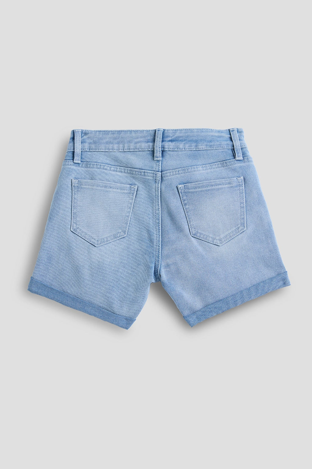 Girls Shorts With Rolled Up Cuff