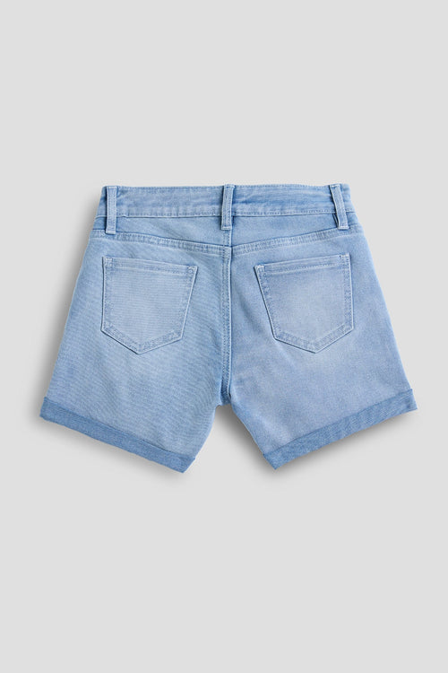 Girls Shorts With Rolled Up Cuff