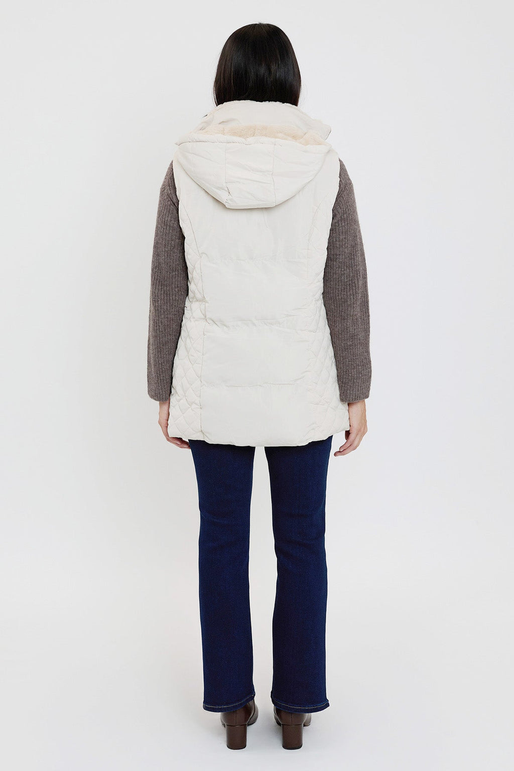 Faux Fur Puffer Vest