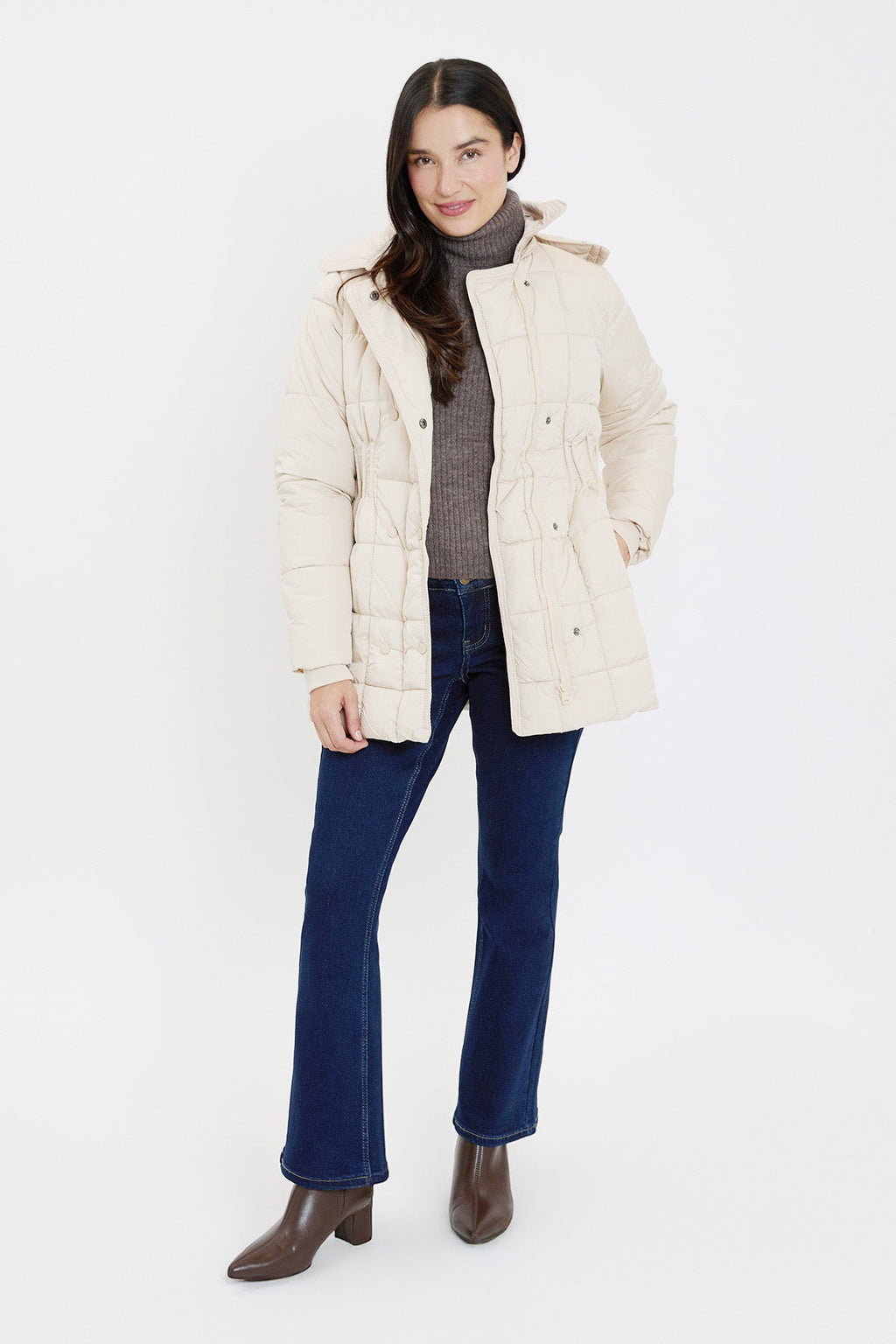 Detailed Snap Puffer Jacket