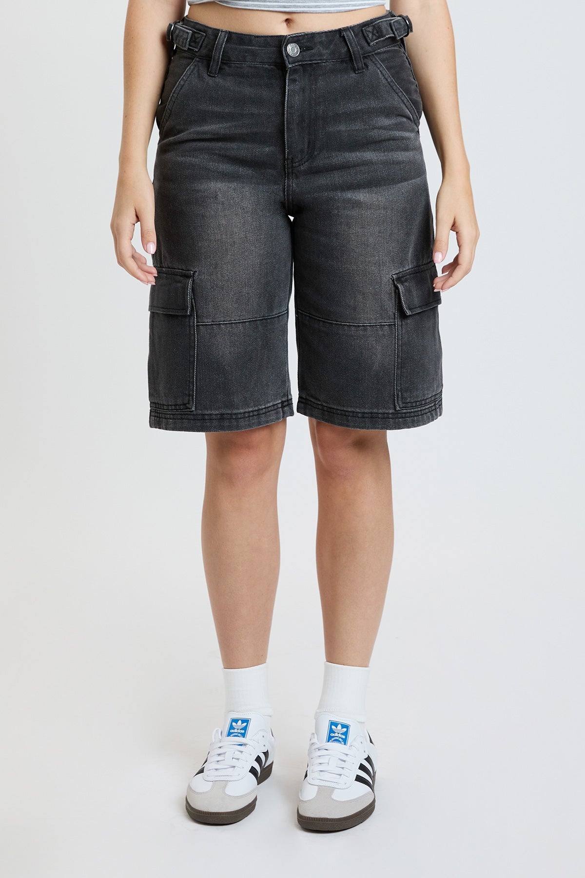 Women's High Rise Cargo Jort