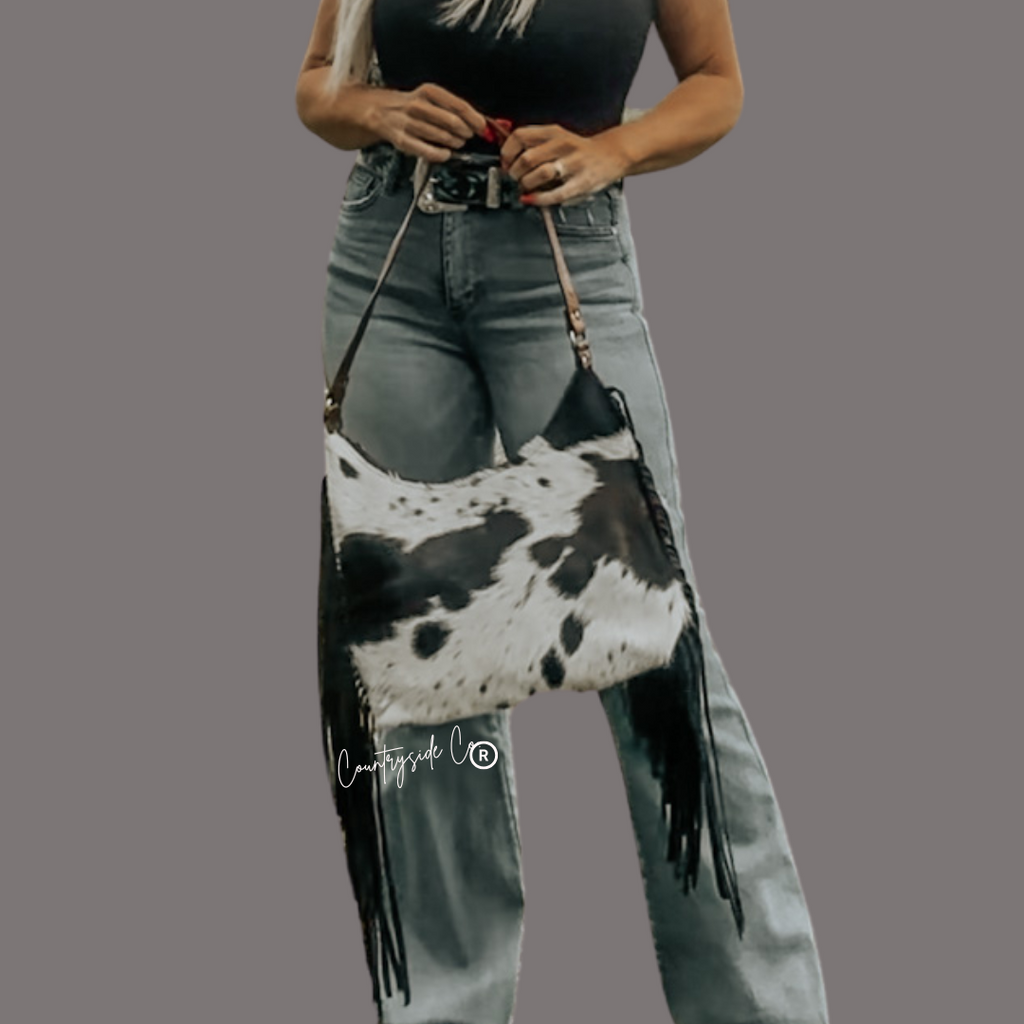 Victoria Cowhide Leather Handbag