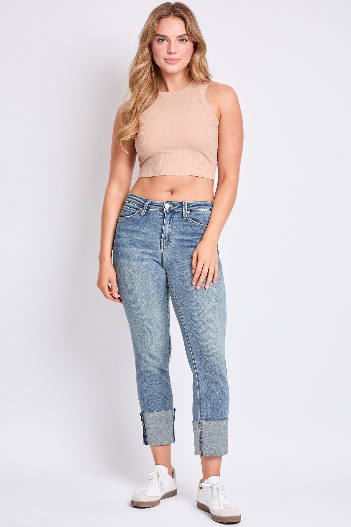 Women's Luxe Dixie High Rise Mega Cuff Straight