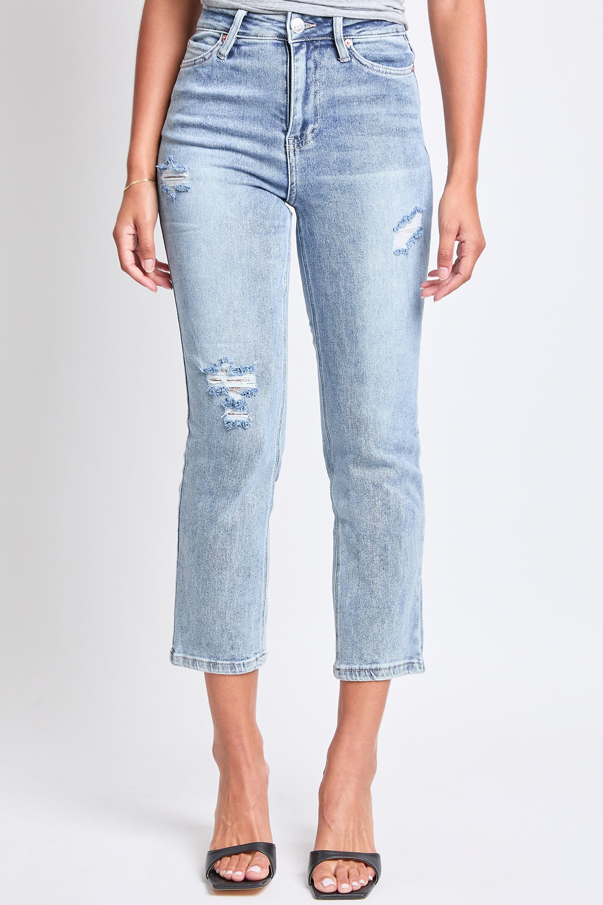 Women's Luxe High Rise Vintage Stretch Straight Jeans