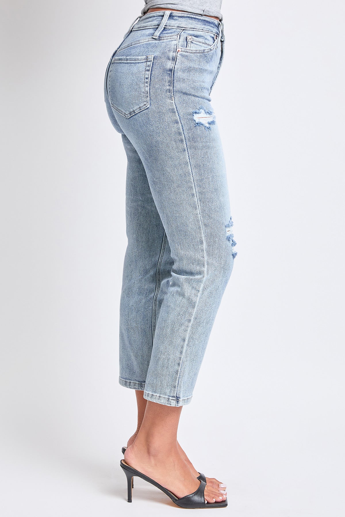 Women's Luxe High Rise Vintage Stretch Straight Jeans