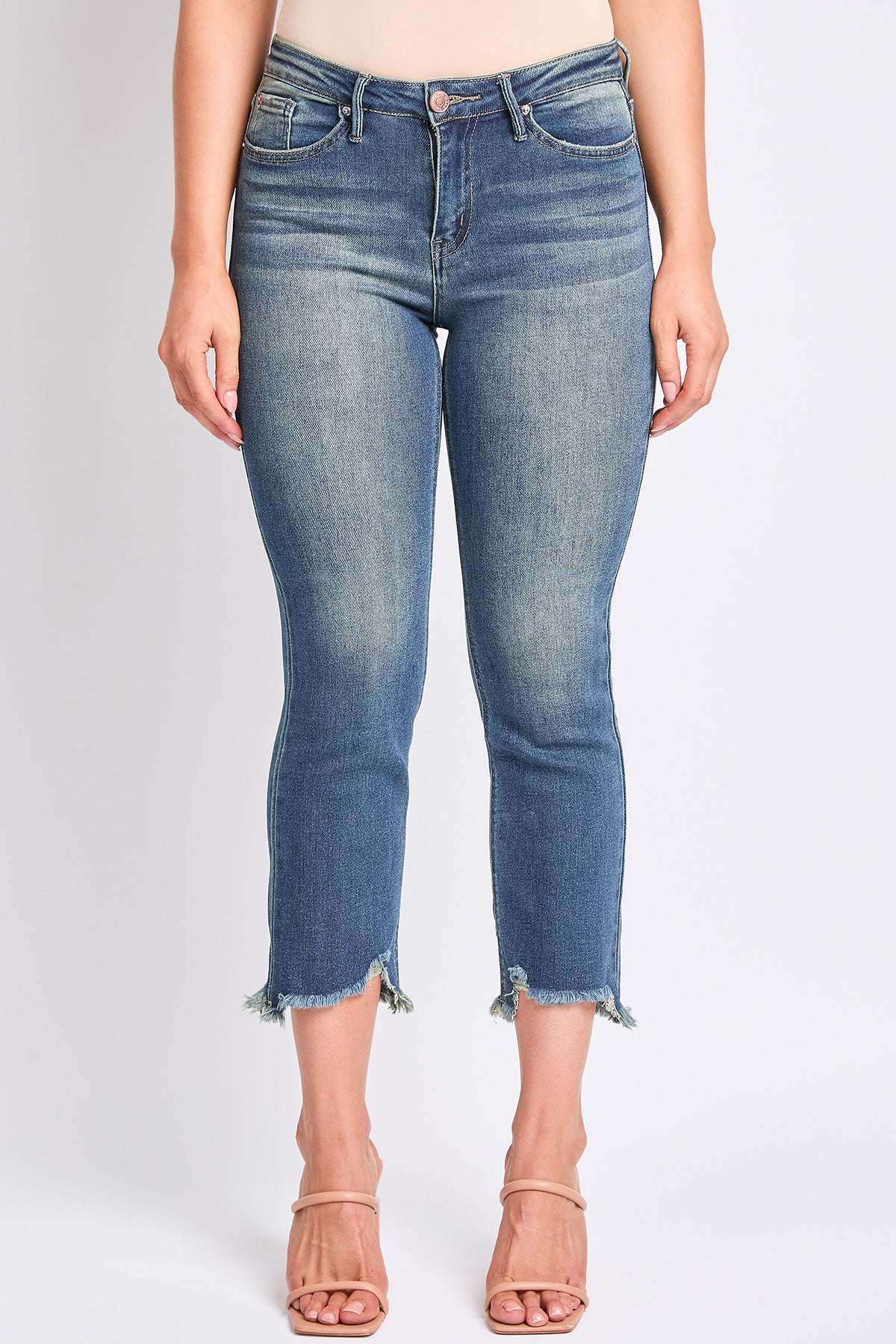 Women's Luxe High Rise Cropped Kick Flare