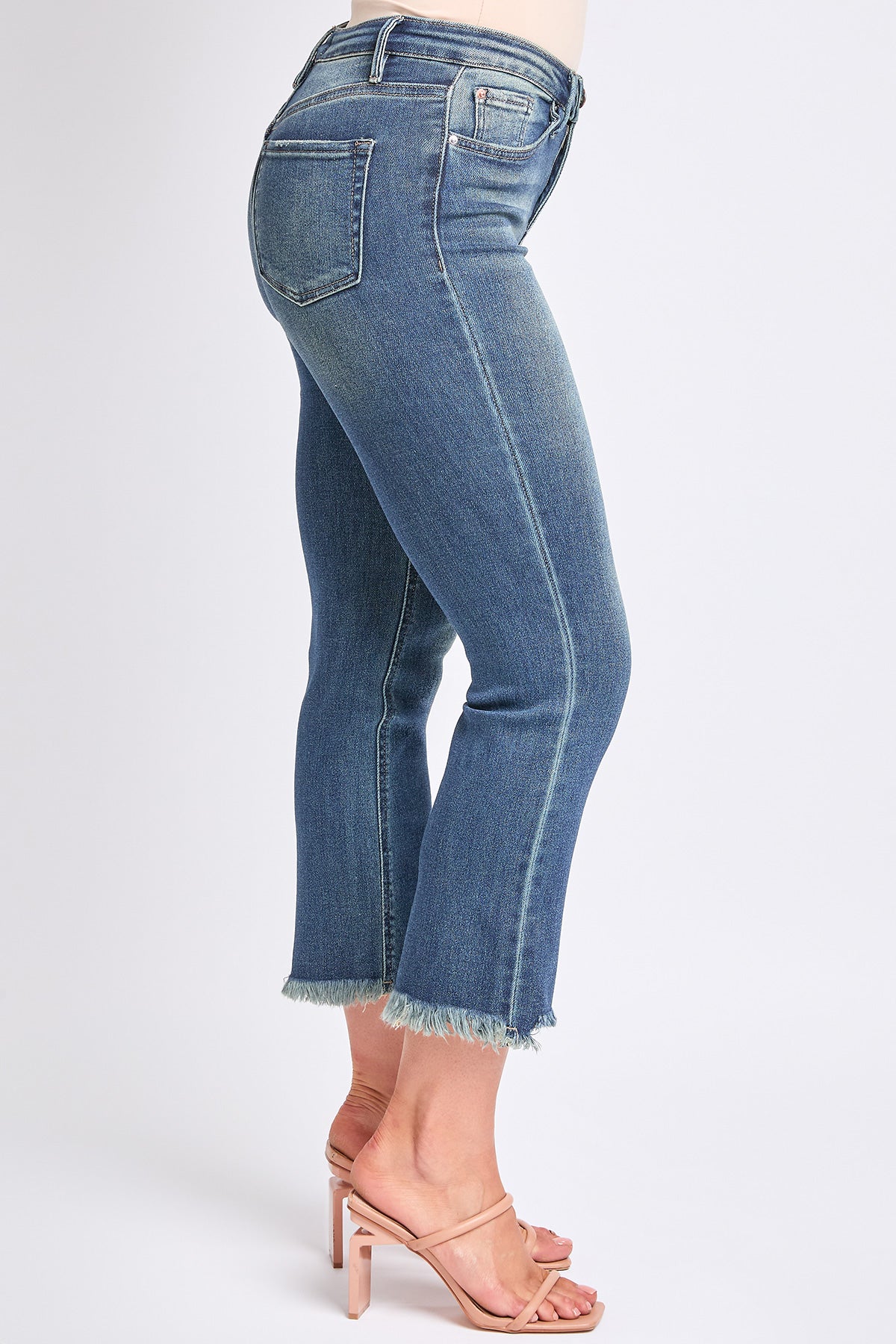 Women's Luxe High Rise Cropped Kick Flare
