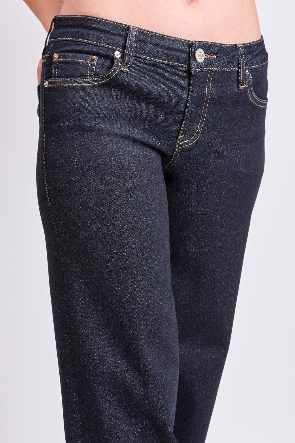 Women's Low Rise Wide Leg Cuff Jeans