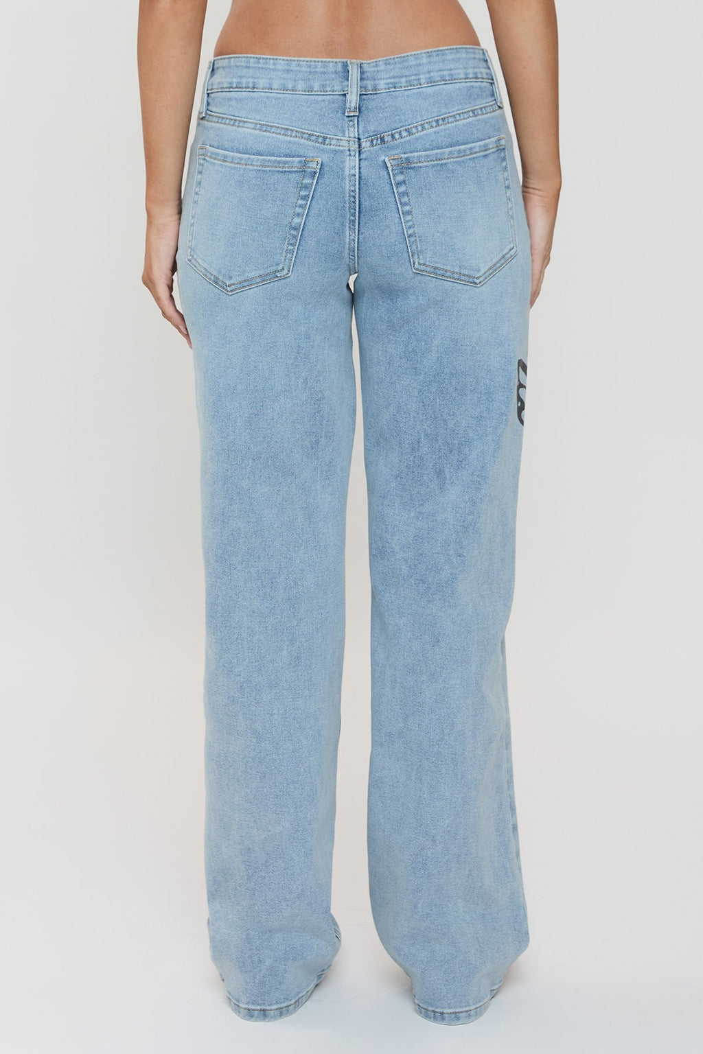 Women's Britney Printed Wide Leg Jeans
