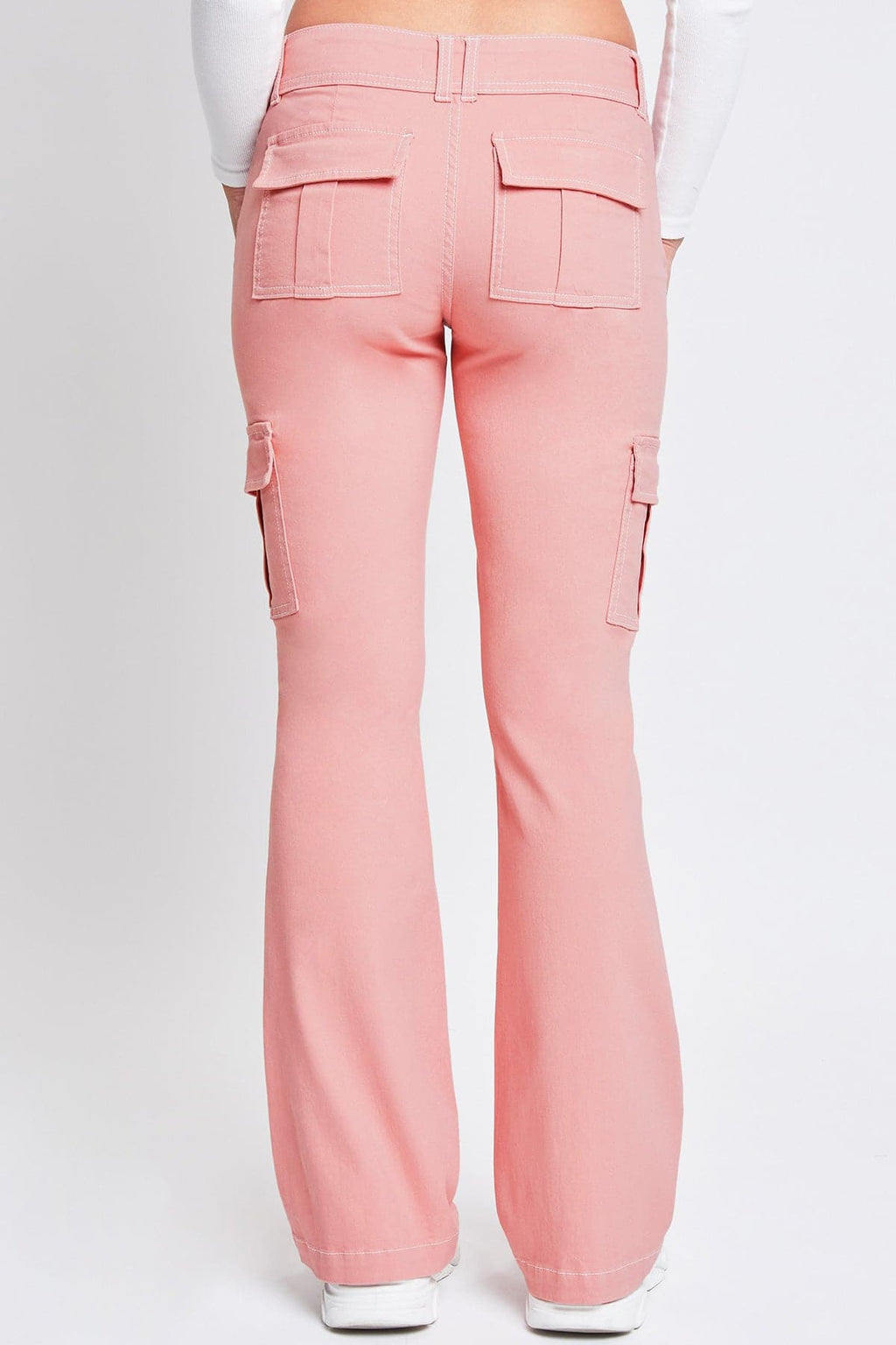 Women's 2 Button Low Rise Cargo Flare Pants