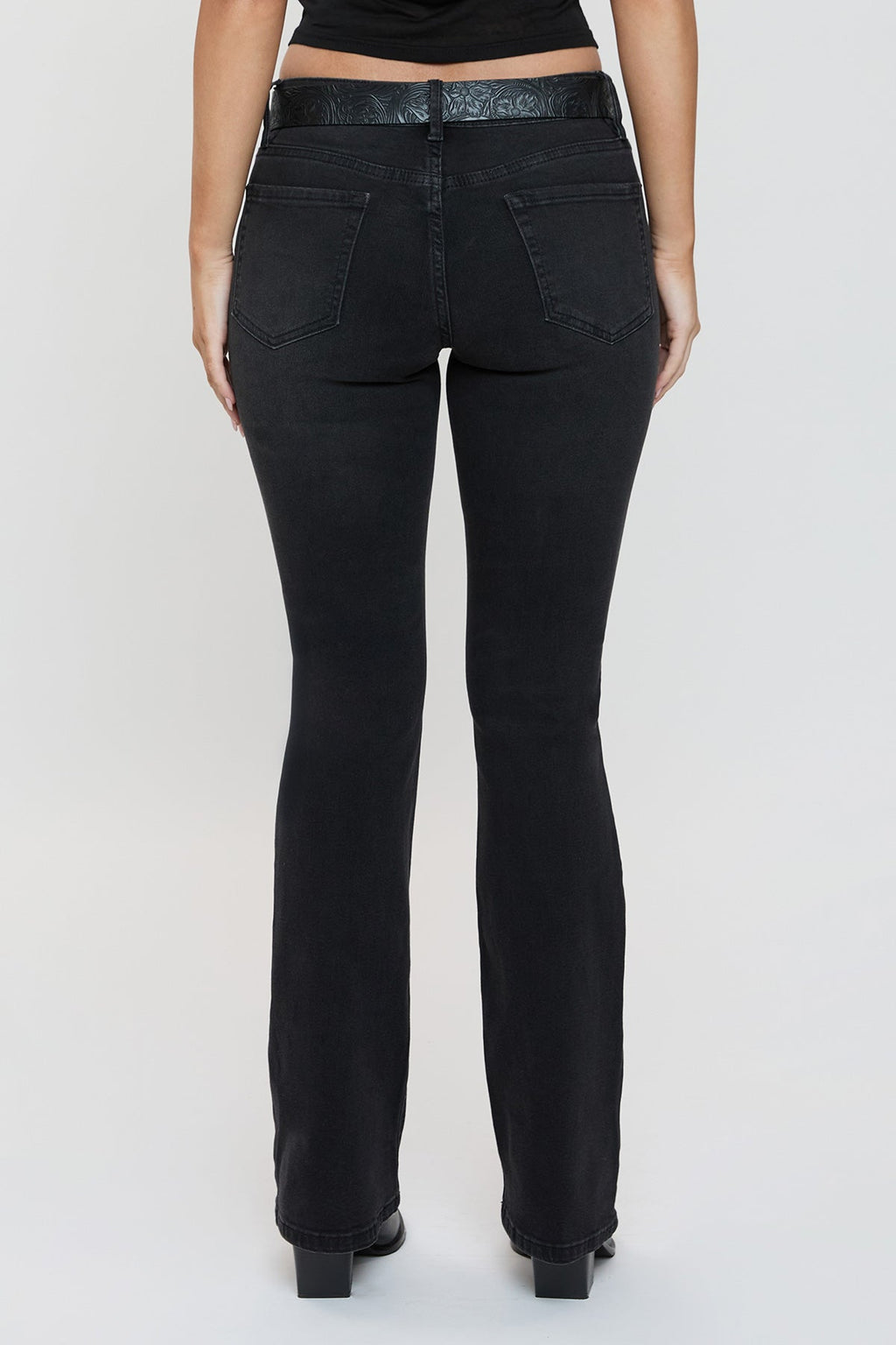 Women's Jessie Belted Bootcut Jeans