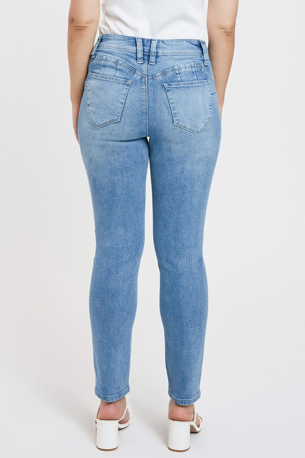 Women's Petite Curve Confidence  Mid Rise Skinny